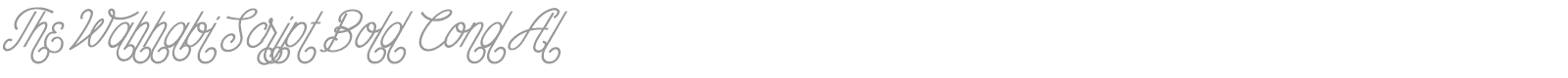 The Wahhabi Script font preview